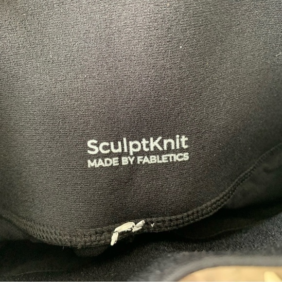 Fabletics High-Waisted Sculptknit Reflective Gym Black Leggings Womens XS - Picture 8 of 11